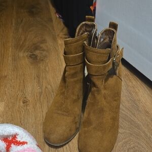 Time and Tru Tan Ankle Booties